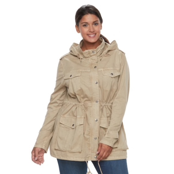 New Apt. 9 hooded cotton parka - Picture 1 of 15